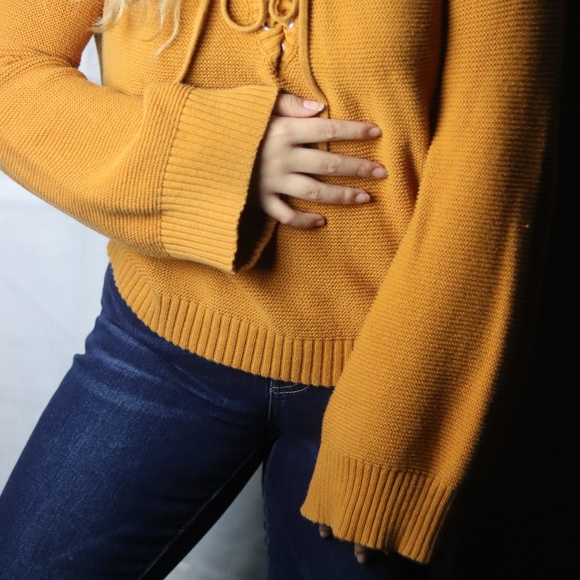 Orange Laced Sweater - Picture 2 of 3